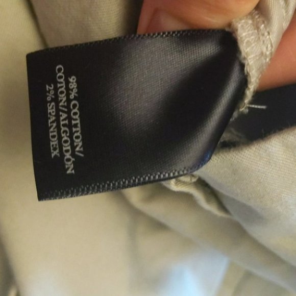 Ann Taylor Khaki Slim Cropped Pants - Picture 5 of 5